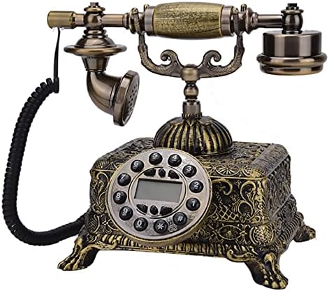 Telefone de estilo europeu Decoração de telefone antigo telefone vintage Retro antiquado Telefone fixo para o escritório