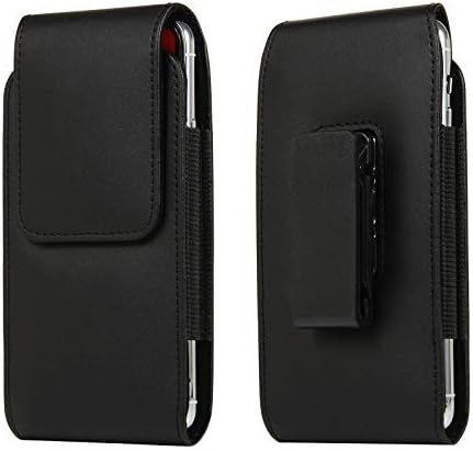 Caixa de telefone protetora Caso de couro de couro de couro coldre compatível com iPhone 11 Pro, Xs, 12, 12 Pro, capa de bolsa de