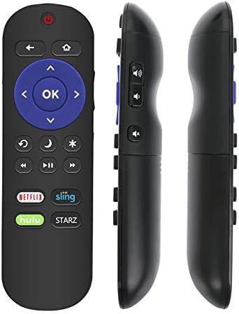LC-RCRUS-18 Replacement Remote fit for Sharp Roku TV LC-32LB591U LC-55LBU591U LC-50LBU591U LC-43LBU591U LC-65LBU591U LC-32LBU591U 398GR10BESPN0002 LC-32LB481U LC-43LB481C LC-43LB481U