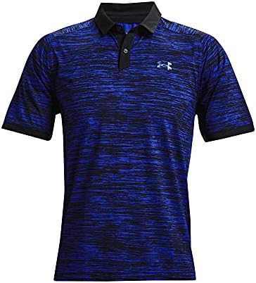 Under Armour Men's Iso-Chill Abe Twist Golf Polo, Royal /Black