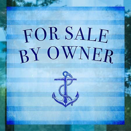 CGSignLab | Para venda pelo proprietário -nautical Stripes Janela APARACIONAL | 24 x24