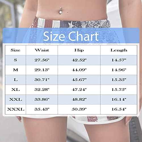 Uqrzau shorts femininos de verão casual moda casual cintura mid-cistol elástico praia shorts altos, S-3xl