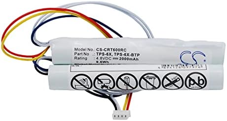 Bateria de Cameron Sino para Crestron TPS-6X Wireless TouchPanel, Tela de toque sem fio TST-600 PN: CRESTRON 6504906, TPS-6X, TPS-6X-BTP 2000MAH