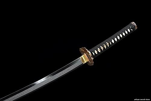 Pjxc japonês katana samurai espada argila temperada aço T10 muito nítido