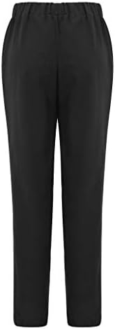 calça lcepcy plus size para mulheres calças largas de perna larga coloração de cor sólida com cintura plissada com bolsos