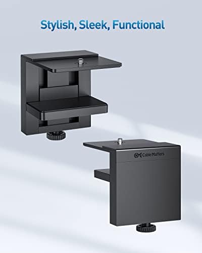 [Projetado para a superfície] Montagens de mesa para o cabo para o Microsoft Surface Thunderbolt 4 Dock