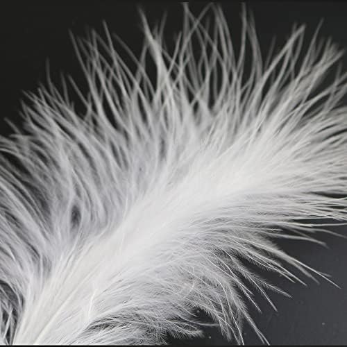 Feathers de marabu de peru fofos para artesanato brincar