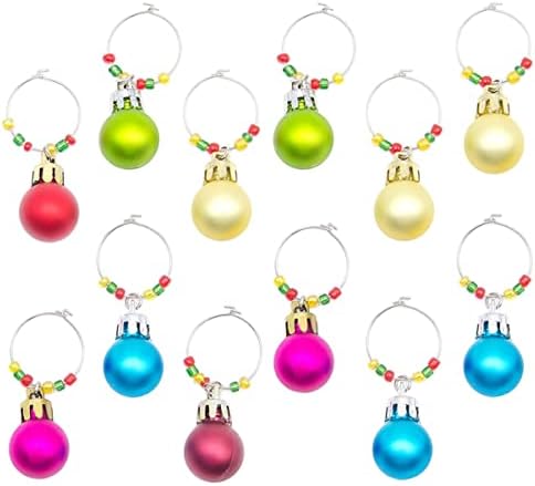 Upkoch coquetéis decorações mistas xícaras presentes bebedas de bebedora de forma de forma de degustação pendurada ring ring ring para vinhos de gabinete bebendo decoração de natal martini signo identificadores de marcador