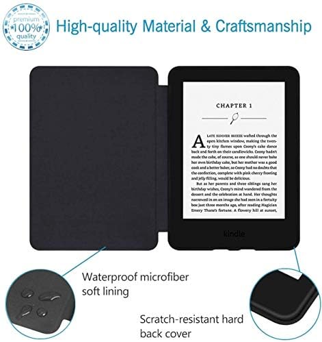 Todo-Poderoso Kindle Paperwhite 1 2 3 Caso segura para água-nova capa inteligente de tecido premium com recurso de vigília do sono automático para Kindle Paperwhite antes de 2018 Reader, Slim Fit, Blue claro