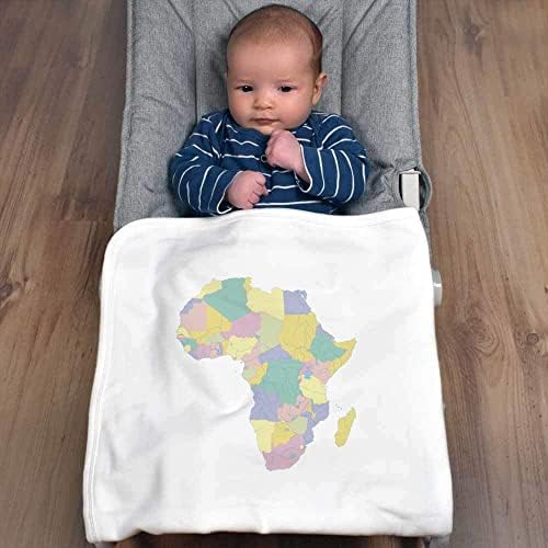 Mapas de algodão 'mapa da África' cobertor de bebê / xale