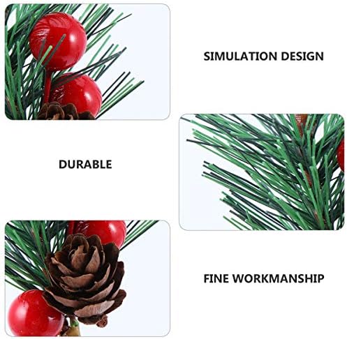 Valiclud 10pcs Diy Christmas Tree Decoration Simulation Pinene Ramilhas Decoração