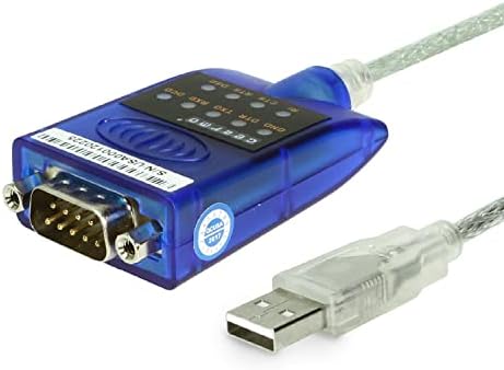 Gearmo 16in. USB 2.0 a RS-232 conversor serial com indicadores LED e FTDI