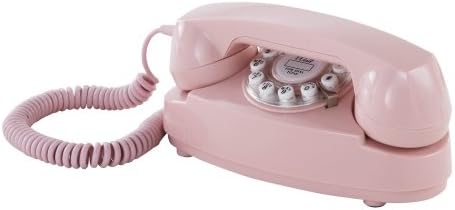 Telefone de princesa Crosley Cr59-Pi com tecnologia de botão, rosa