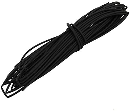 Equipamento elétrico de 8m de comprimento de 8m de comprimento 0,8 mm DIA interno. Poliolefina Calor encolhido por fio de arame Black