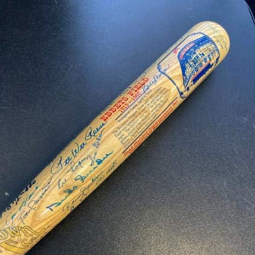 Brooklyn e Los Angeles Dodgers Multi Signed Bat 90+ Sigs! Sandy Koufax JSA COA - MATOS MLB autografados