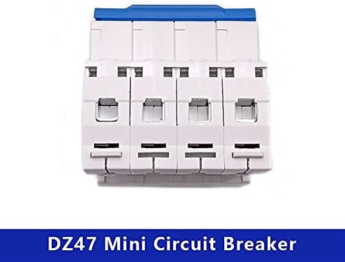 Zaahh 1pcs 4 pólo din trilho 400V ~ Mini Caixa de ar -circuito Caixa de distribuição do ar de ar doméstico Equipamento mecânico