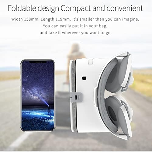 Criação Virtual Realidade Virtual Goggle 3D VR Glasses com controlador remoto, óculos estéreo 3D originais para iPhone