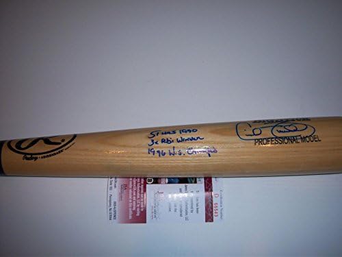 Cecil Fielder Detroit Tigers, Yankees, WS Champs JSA/CoA assinado Big Stick Bat - Bats MLB autografados