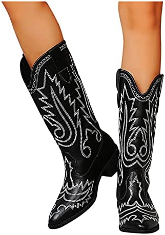 Botas para mulheres botas western for womens vintage botas bordadas motocicleta botas cowgril boots cowboy feminino