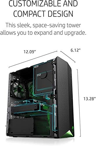 HP 2022 Pavilion TG01 Gaming Desktop - 10th Intel I5-10400F CPU 6 -CORE - 4GB NVIDIA GTX 1650-32GB DDR4-1TB NVME