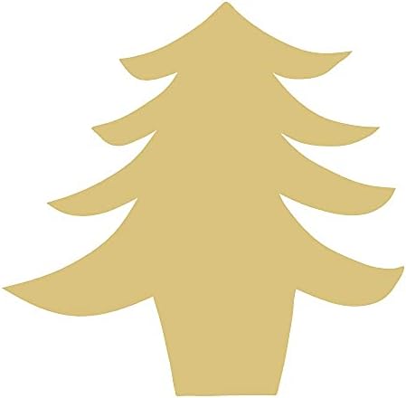 Corte de árvore em madeira inacabada Árvore de Natal do cabide do férias mdf forma de tela 26