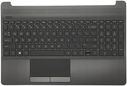 Substituição JXJSLP para HP 15T-DW 15-DW 15S-DU Laptop Case superior Palmrest Touchpad com assembléia de teclado não retroiluminada