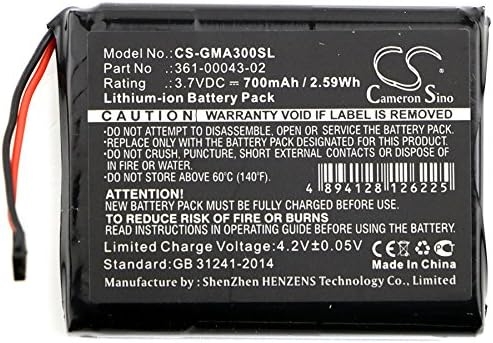 Substituição da bateria para Garmin 010-01690-00, abordagem G30 Parte nº 361-00043-02