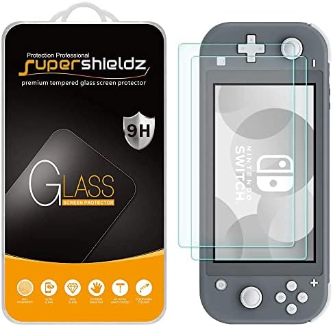 SuperShieldz projetado para protetor de tela de vidro temperado nintendo, 0,32 mm, anti -ratinho, bolhas sem bolhas
