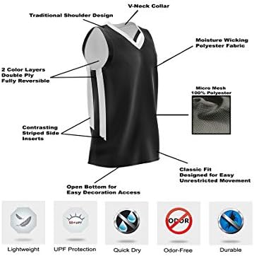 10 Pack Youth Boys Reversível Mesh Performance Desempenho Athletic Basketball Jerseys em branco uniformes para granel