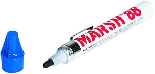 Aviditi Marsh 88 Válvulas Marcadores, preto, tinta permanente, grande resevoir de tinta, tinta à prova d'água é ideal para