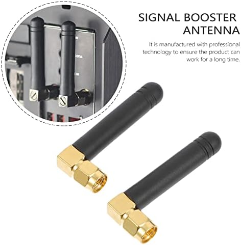 Solustre 6pcs cola a antena de alto ganho substituição aérea SMA transmissor direcional ângulo interno omni- booster