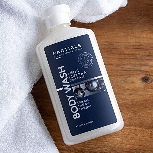 Conjunto de chuveiro de partículas - shampoo masculino - shampoo de crescimento de cabelo para lavagem corporal para homens e homens - gel de chuveiro hidratante que limpa, refresca, desodoriza e hidratante