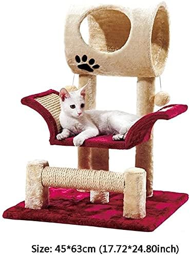 Condomínio de árvore de gatos haieshop arranhando pós -gato função gato escalando brinquedos de torre de gato árvore estável