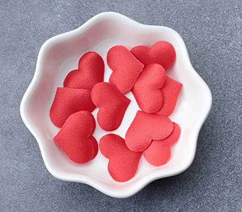 Ruwado 100 PCs Pétalas de formato de coração esponja confete de cetim sedoso pequeno dispersado fofo para decoração