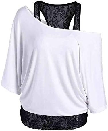 Fragarn Women PLUS PLUS TAMANHA LACE LOW CASual casual Tops Blouse camisa