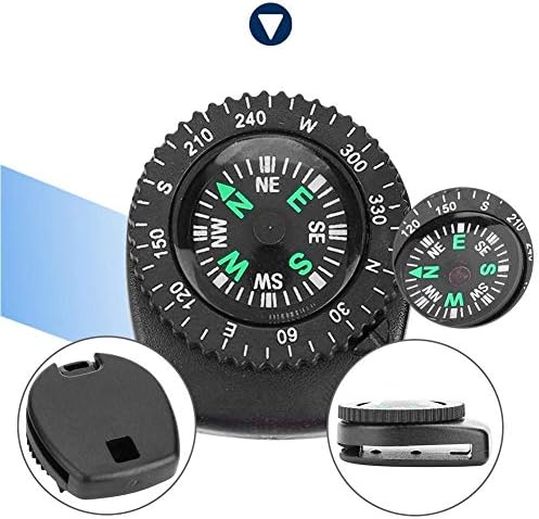 Alomejor Compass para Survival Watch Band Paracord Pack Pack de 2