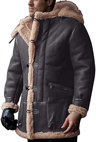 Jaquetas de inverno masculino, casaco de neve com pesos pesados ​​com casaco de algodão regular de algodão masculino jaquetas