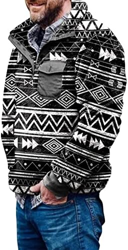 Sweater Fleece do avô, Sweater Fairisle Fun Pullover Sweater Hoddiesodies Pullover Sweetshirt for Men Spring