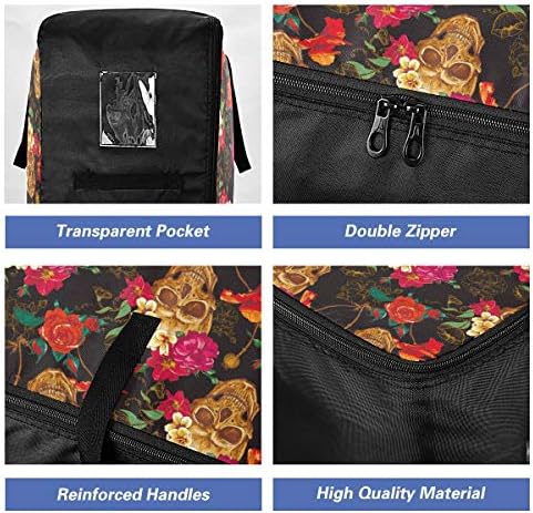 Bolsa de armazenamento de roupas emelivor forço para colcha - Esnages de açúcar de grande capacidade Roses Day Dead Organizers Bag