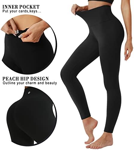 Leggings Desol para mulheres, calça de cintura alta Treino de ginástica de barra de barriga de barriga, executando leggings