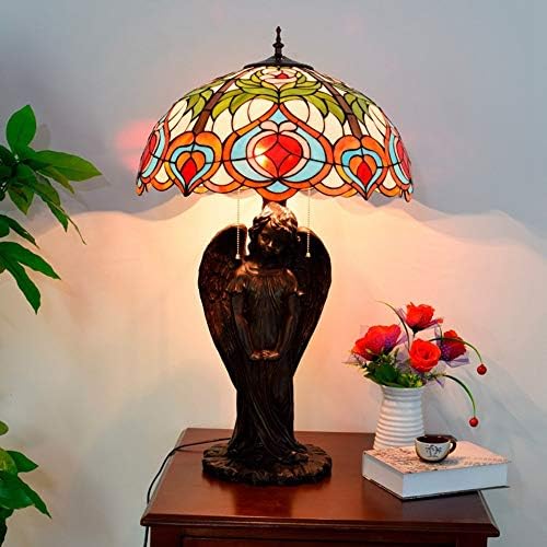 Yang1mn Lâmpada de mesa Idyllic Fairy Creative Retro Retro Decoração de Arte de Vidro de Glass Quarto de Dining Quarto Grande