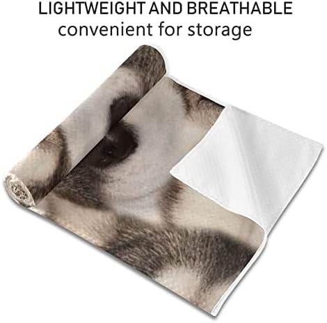 Aunhenstern Yoga Blanket Funnyborating-Siberian-Husky-Dog Yoga Towel Yoga Mat Toalha