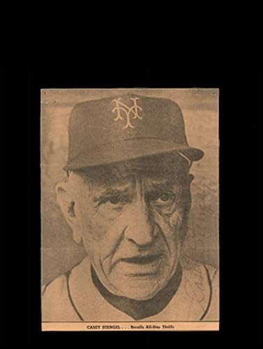 Casey Stengel PSA DNA assinado 6x9 Foto Autograph