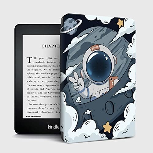Para Kindle Paperwhite Case 7th Generation, capa de couro à prova d'água com sono/despertar automático para a Kindle Paperwhite e -Reader 10th Generation 2018 Lançado -Soucer de expansão no universo abstrato