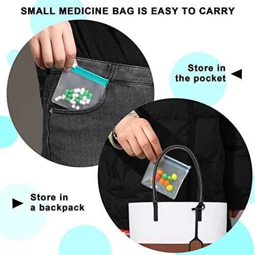 Bolsa de comprimidos com zíper para bolsas de comprimidos reutilizáveis ​​bolsas de armazenamento com bolsas de trava