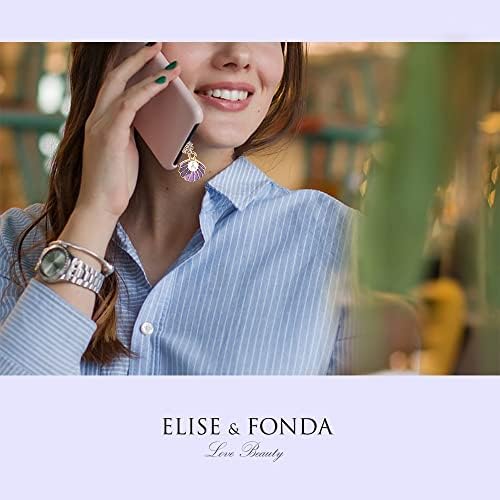 Elise & Fonda CP507 Porta de carregamento USB Crystal Anti -pó do pó Little Shell com charme de telefone de pérola para iPhone 13/12/11/xs max/xr/x/8 plus/7/6s/8/se ipad iPod