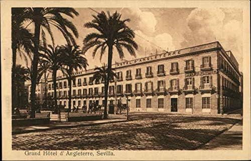 Grand Hotel D'Angleterre, Sevilla Sevilla, Espanha Original Antique Postcard