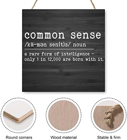 Common Sense Definition Sign Citações inspiradoras Dicionário de sinal de madeira Significado sinal de madeira Penduramento