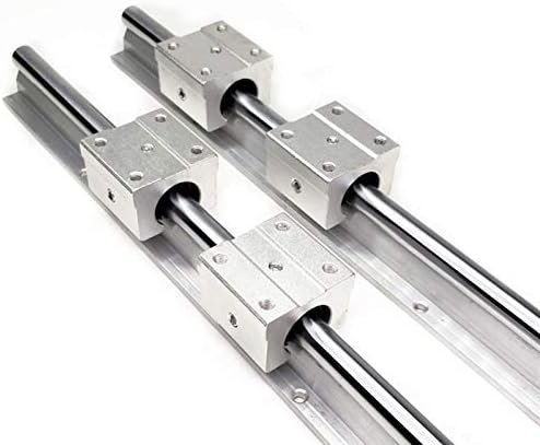 Jun Loja Linear Rail Guia SBR20 Linear Rail Conjunto: SBR20 Linear Rail Slide Slide Haste de qualquer comprimento + 4pcs