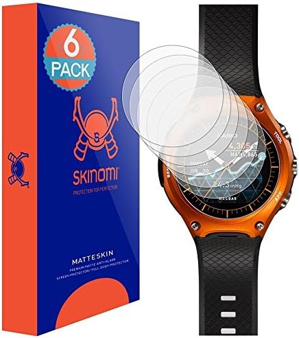 Protetor de tela fosco de Skinomi compatível com Casio Smart Outdoor Watch Anti-Glare Matte Skin TPU Anti-Bubble Film